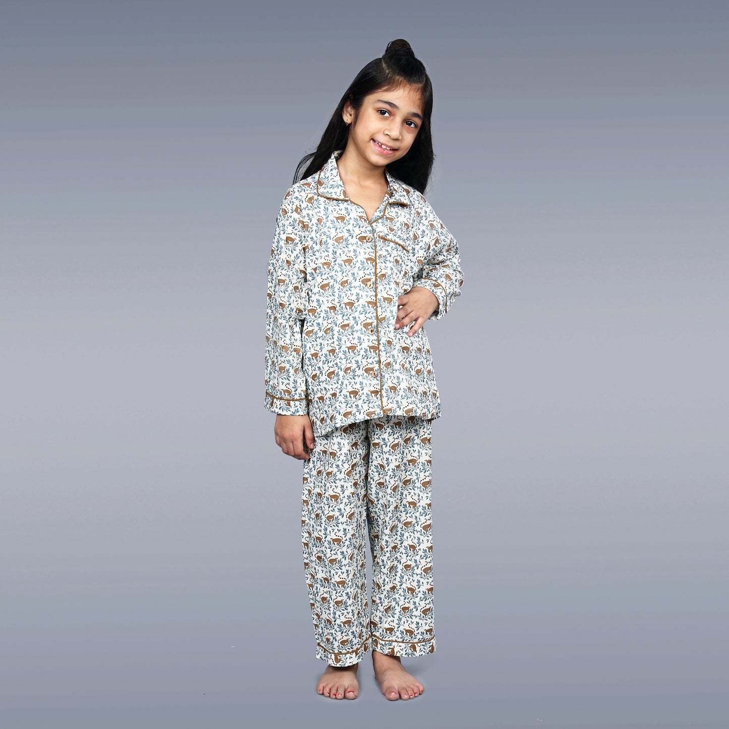 Forest Monkeys Kids Unisex Night Suit Set