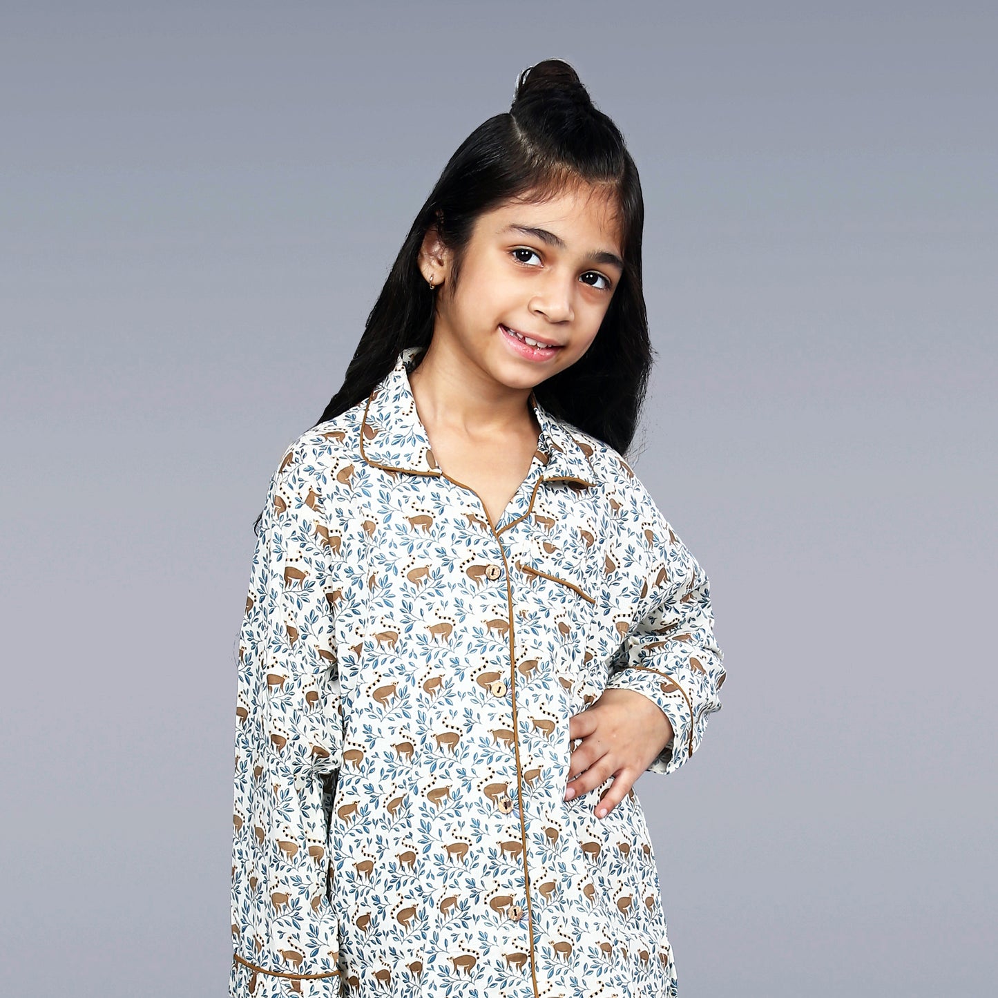 Forest Monkeys Kids Unisex Night Suit Set