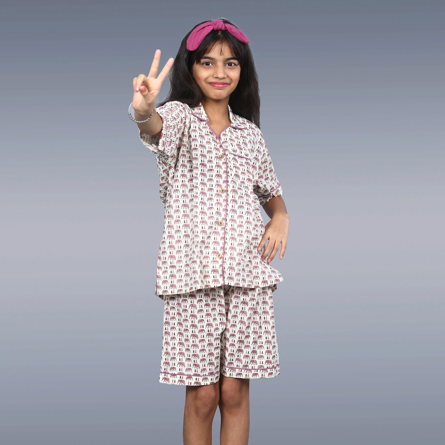 Elephant Parade Kids Unisex Night Suit Set