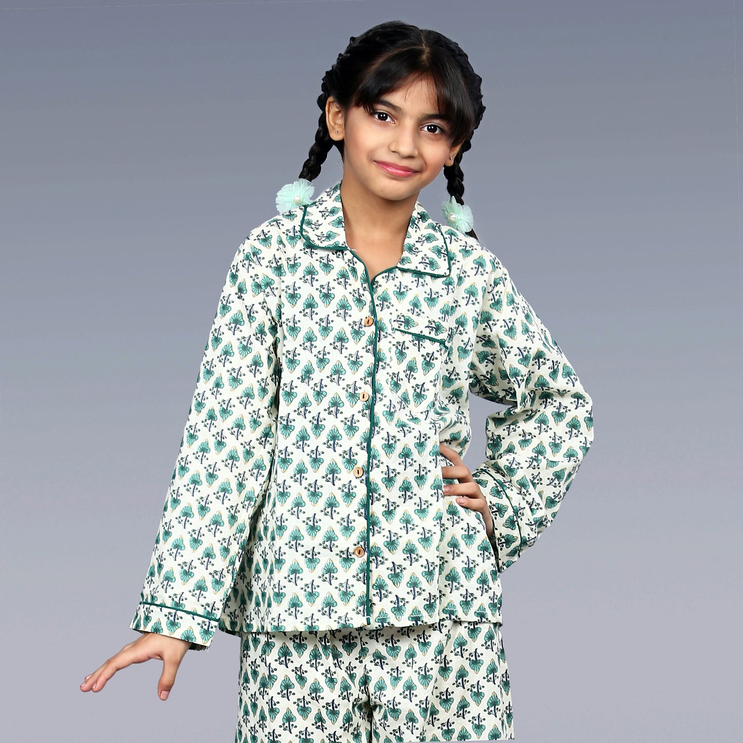 Leafy Greens Kids Unisex Night Suit Set