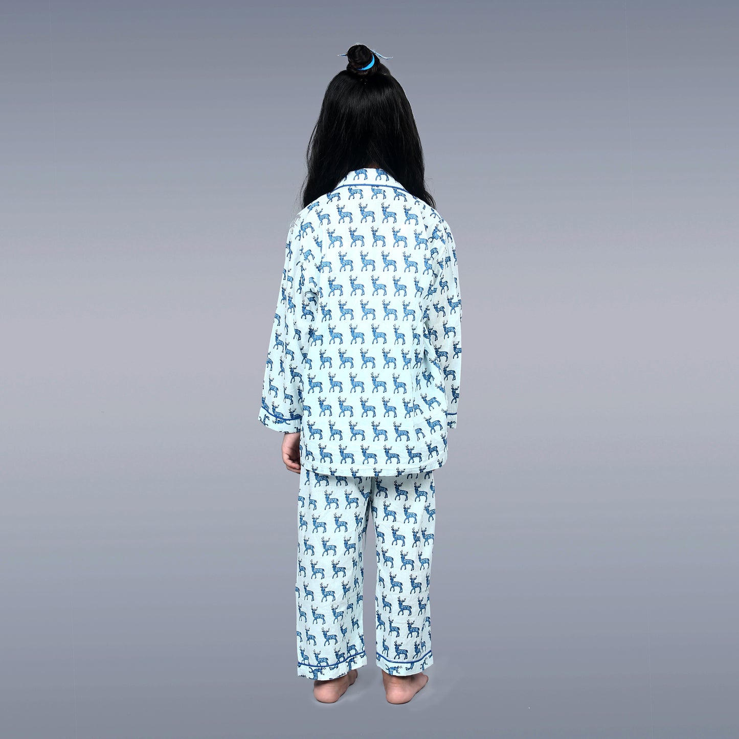 Blue Reindeer Kids Unisex Night Suit Set