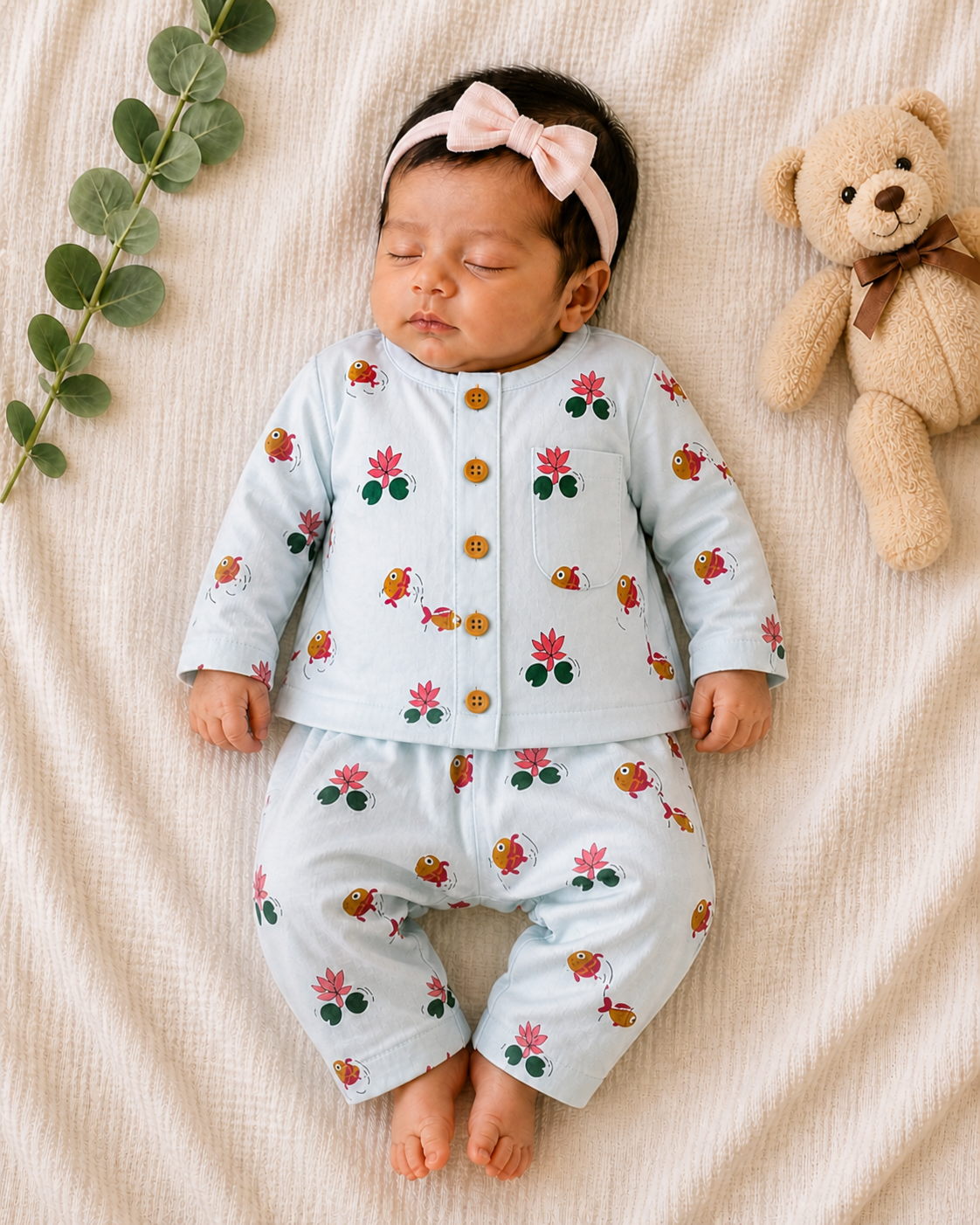 Aqua Bliss Kids Unisex Kids Night Suits