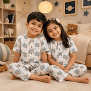 Royal Feather Kids Unisex Night Suit