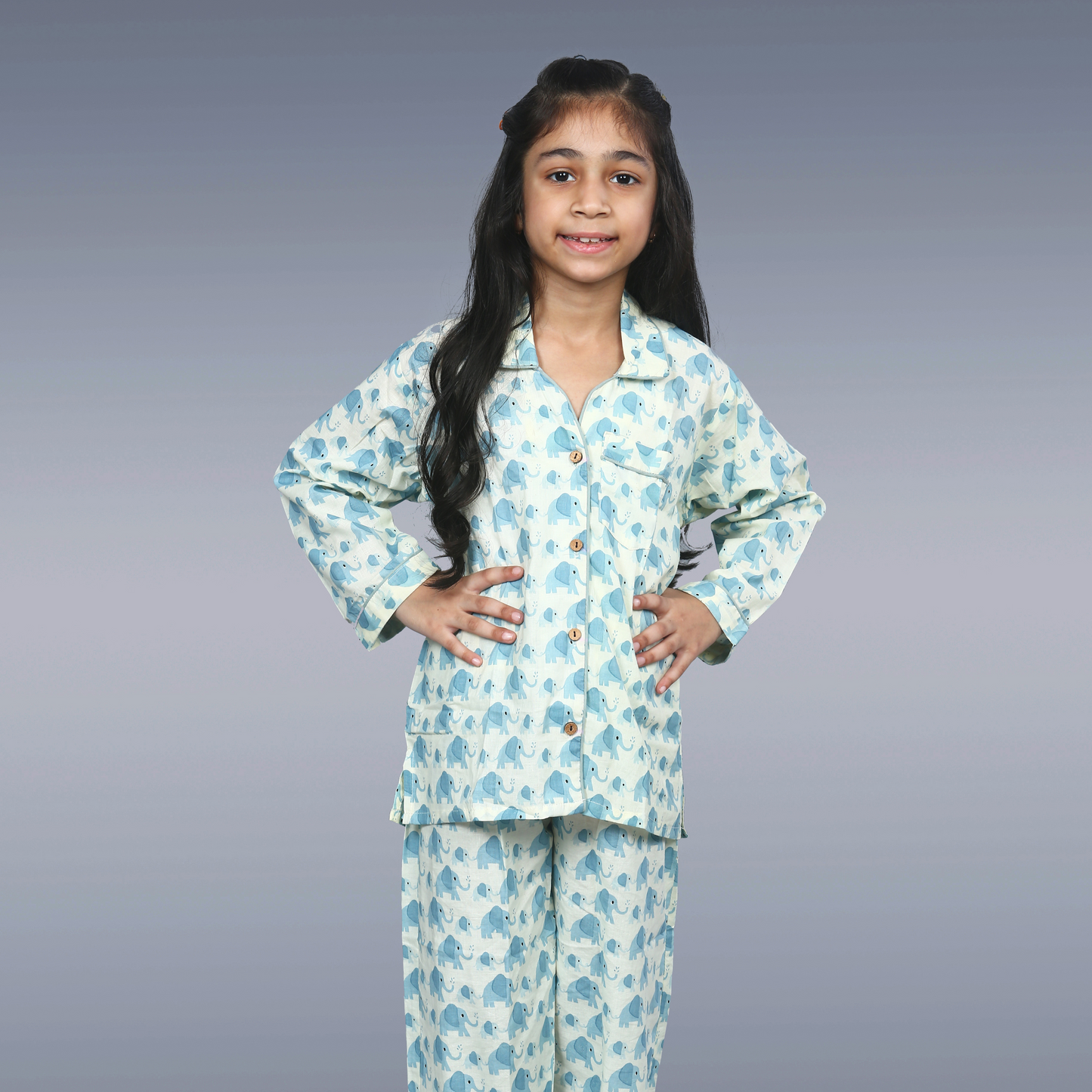 Ocean Parade Elephant Kids Unisex Night Suit Set