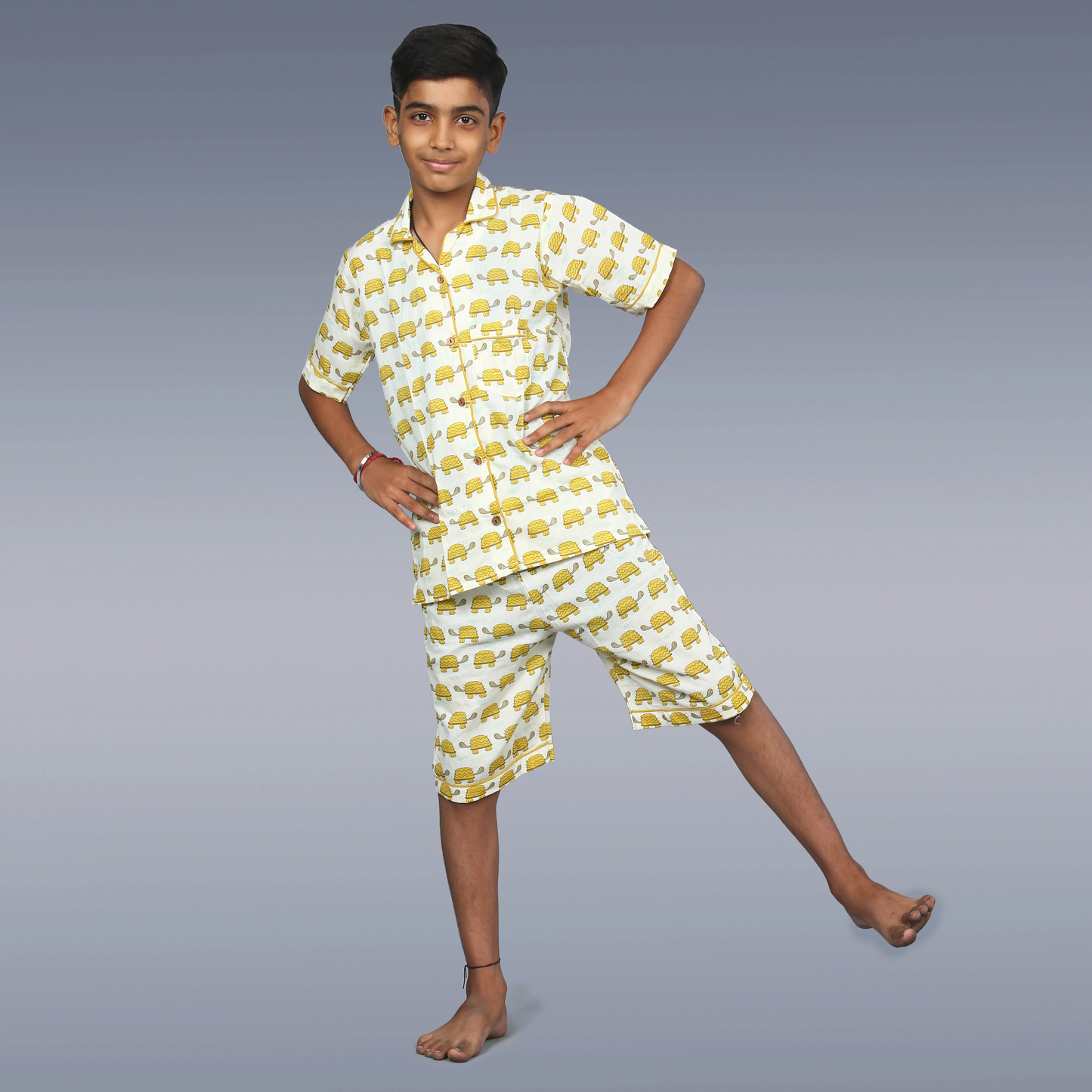 Turtle Tumbles Kids Unisex Night Suit Set