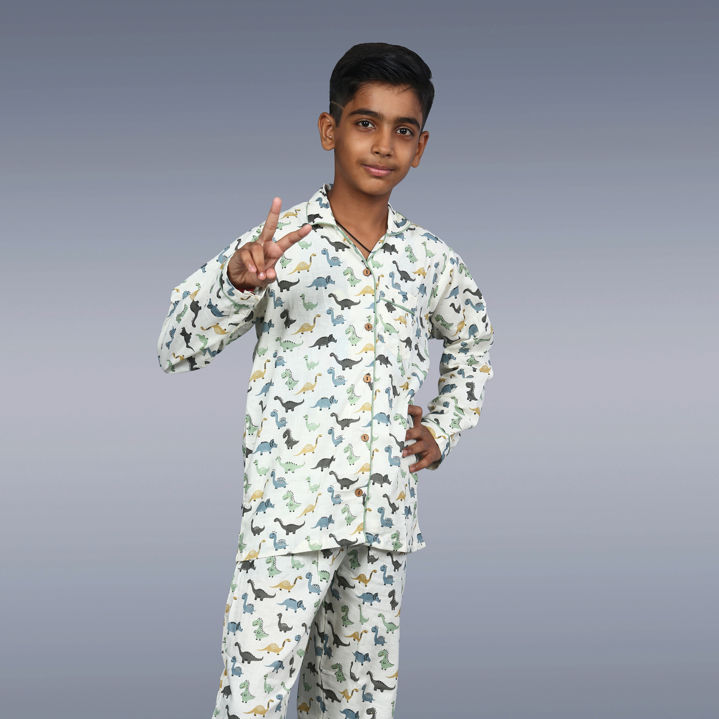 Dino Dreams Kids Unisex Night Suit Set