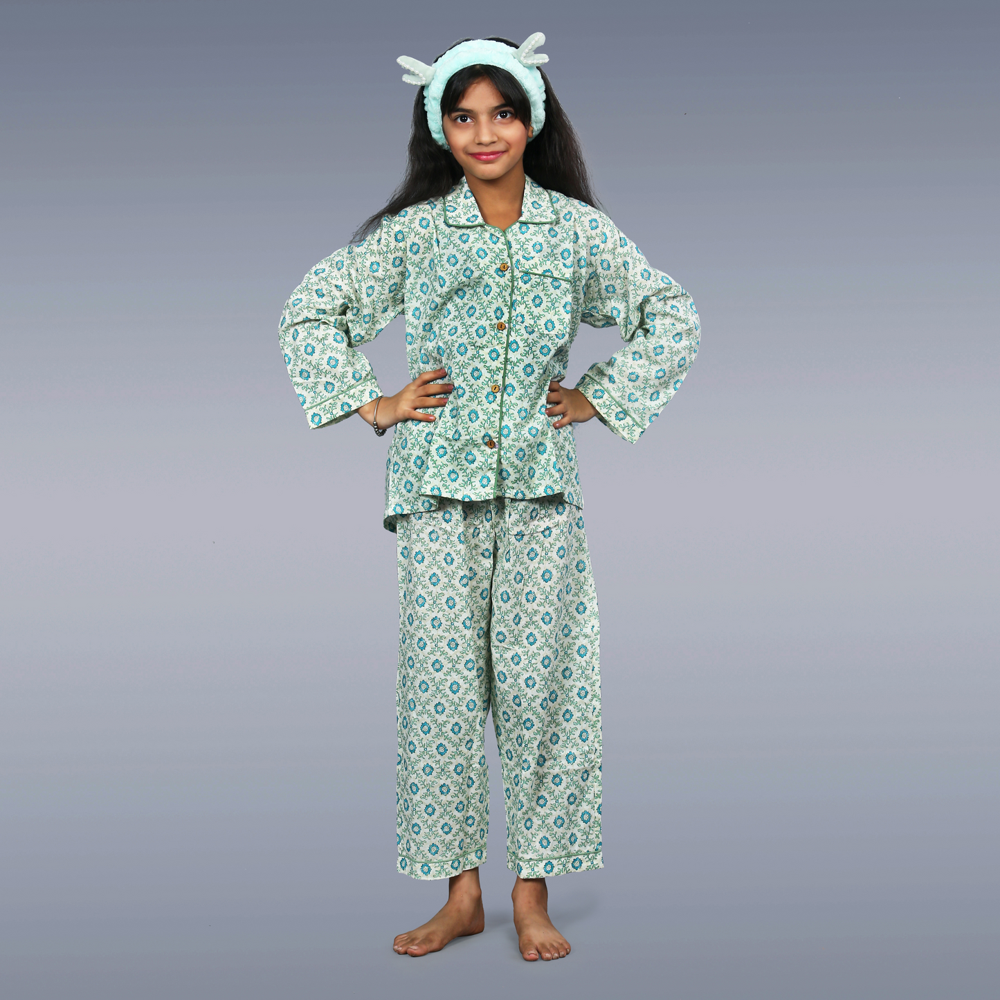 Garden Delight Kids Unisex Night Suit Set
