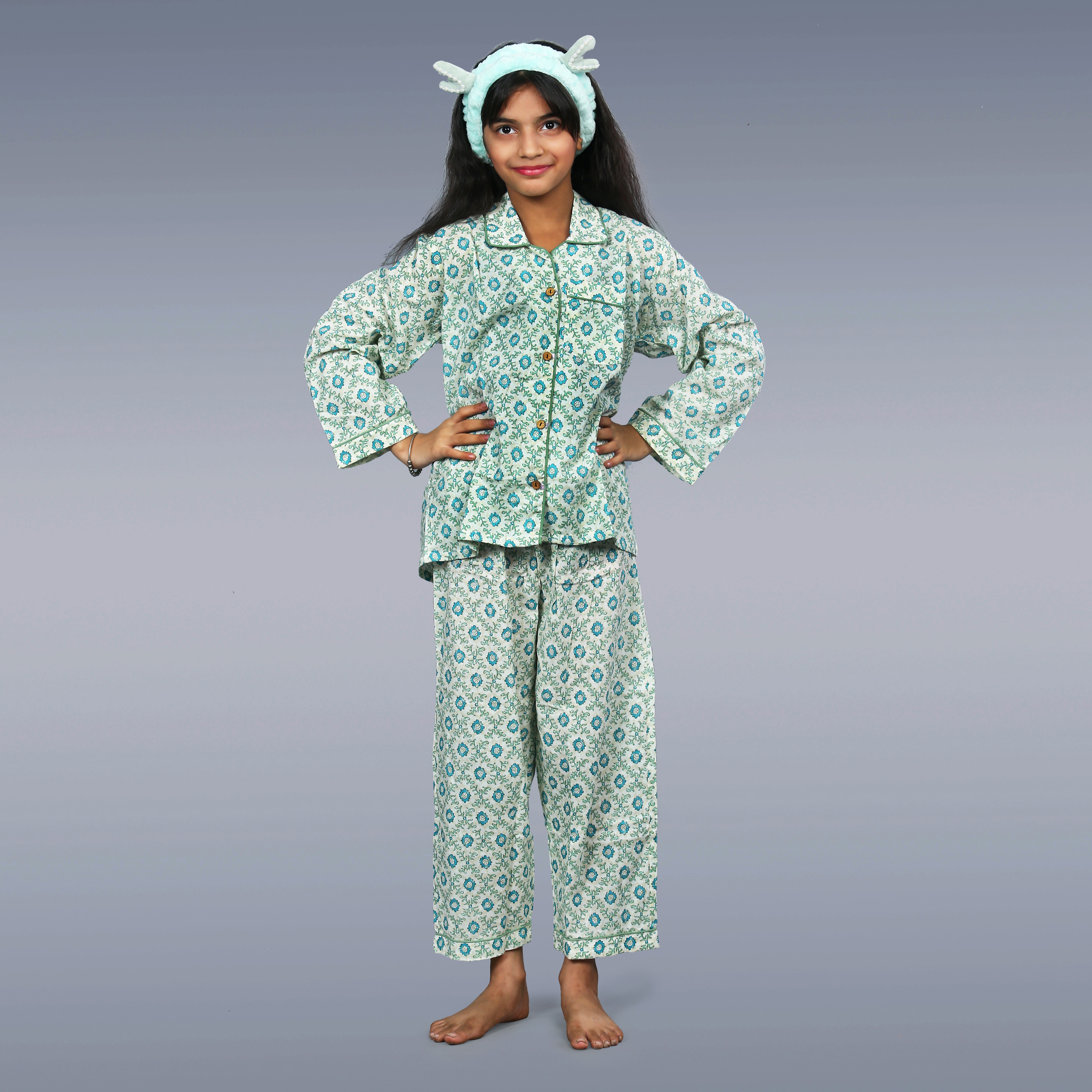 Garden Delight Kids Unisex Night Suit Set