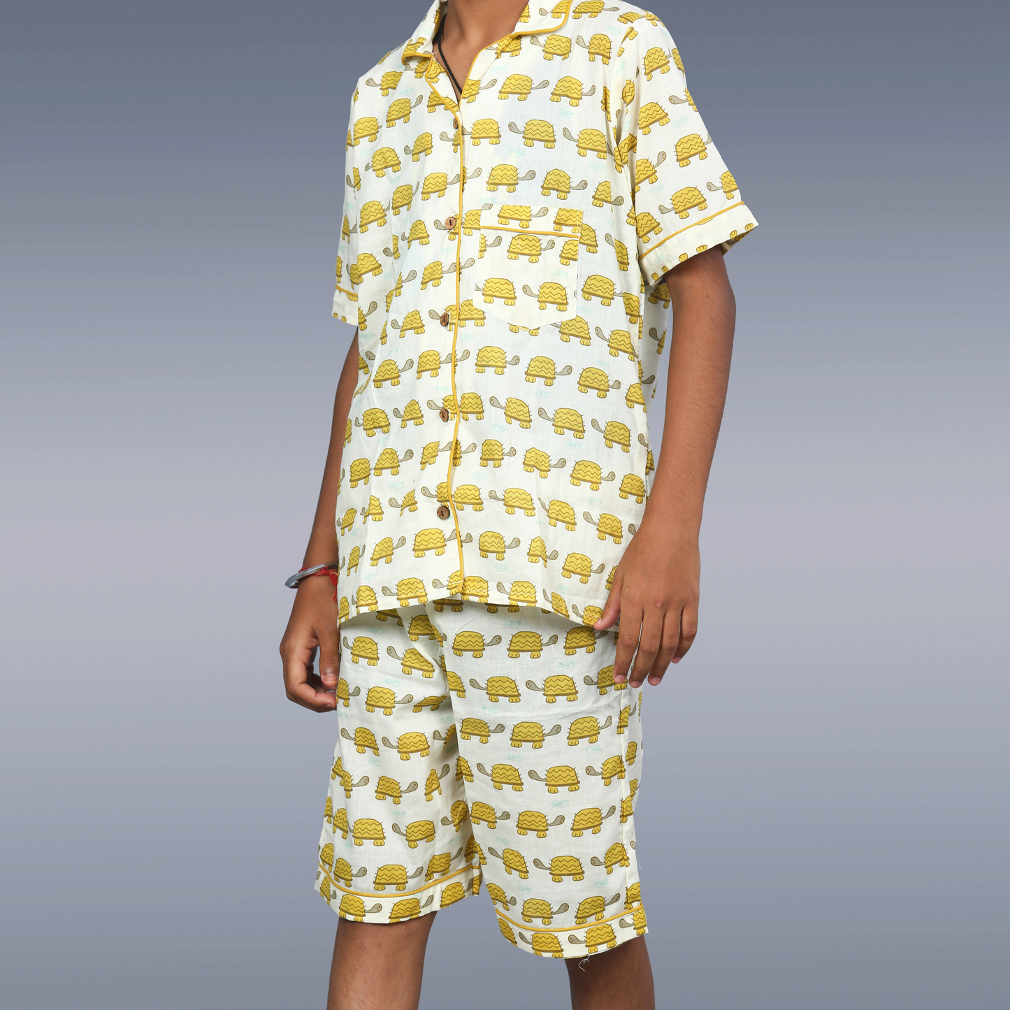 Turtle Tumbles Kids Unisex Night Suit Set