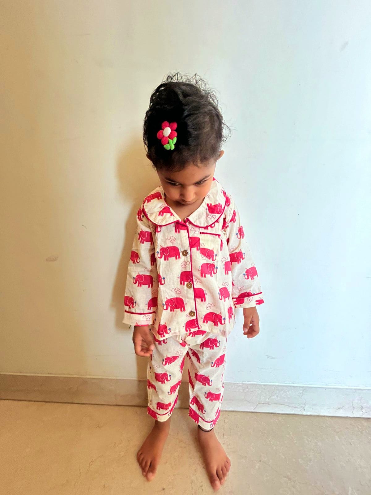 Candyfloss Elephant Girls Night Suit Set