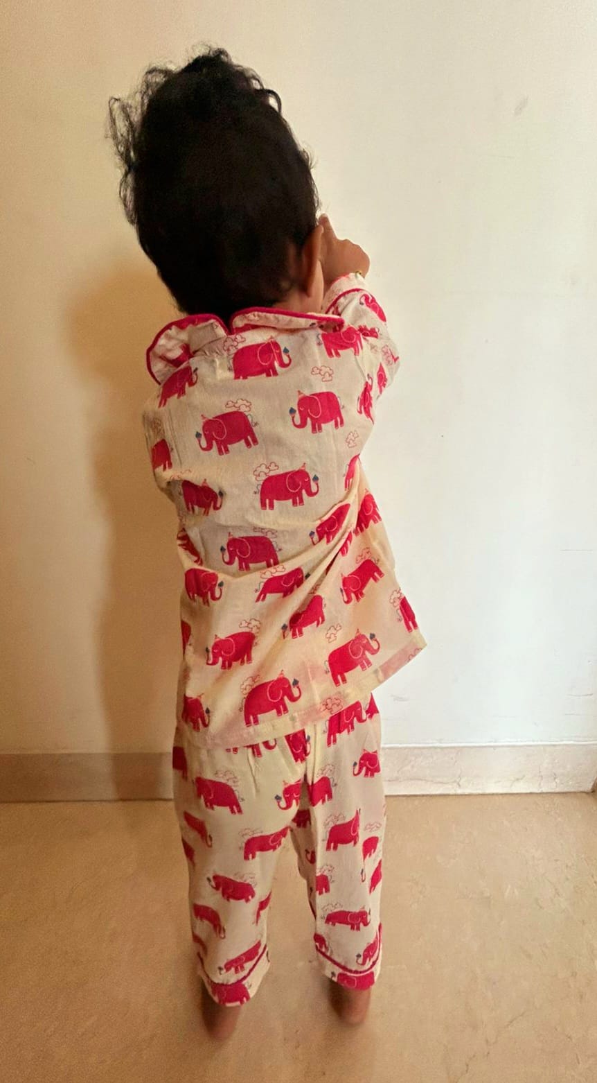 Candyfloss Elephant Girls Night Suit Set