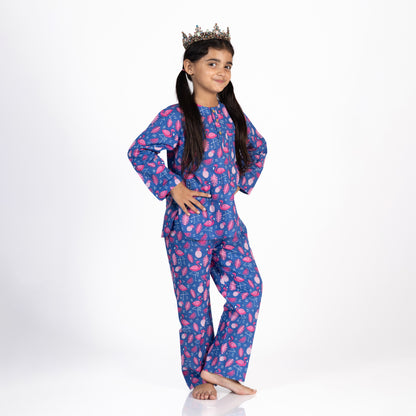 Flamingo Nightglow Kids Unisex Nightsuit