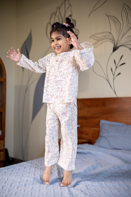 Bunny Slumber Kids Unisex Nightsuit