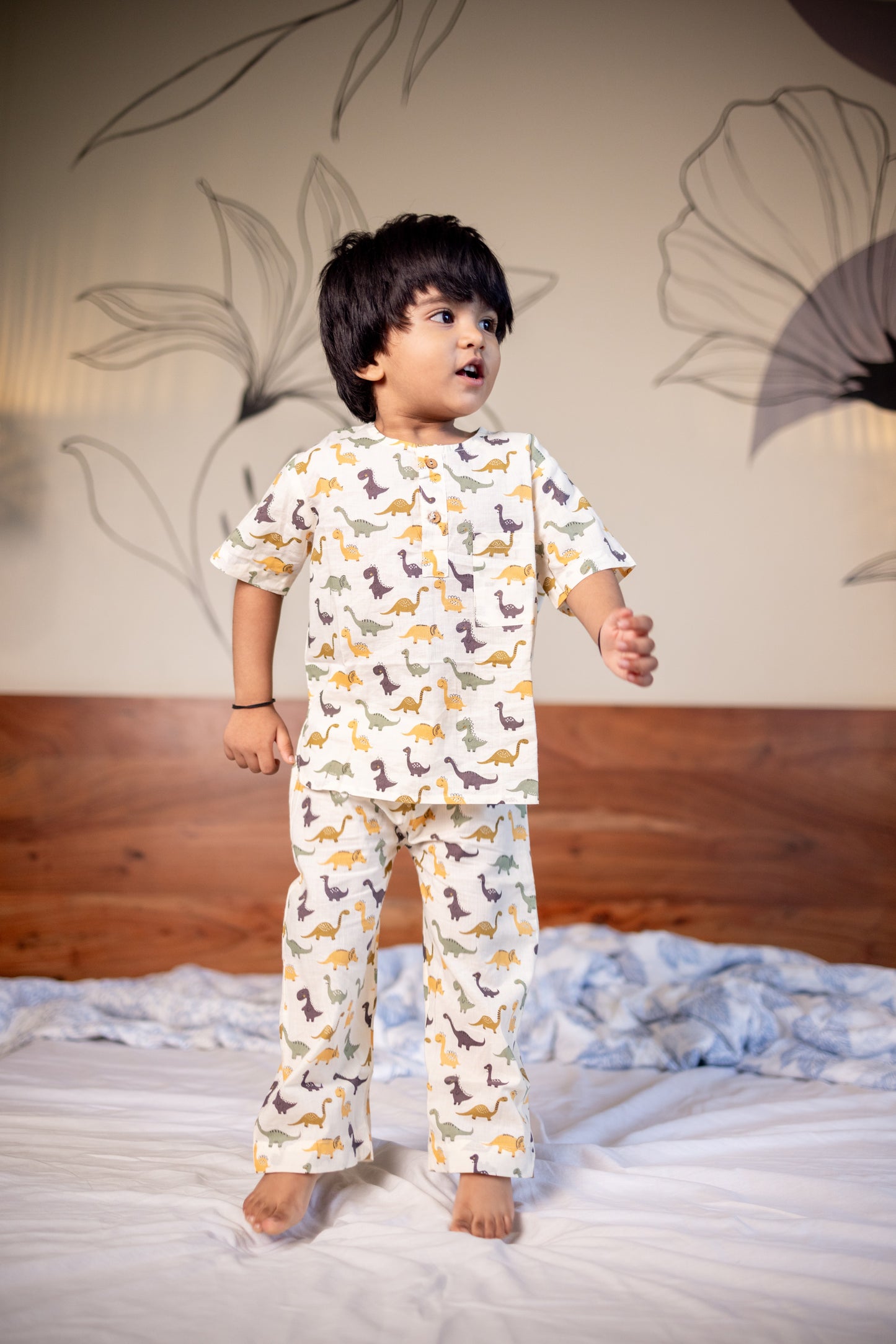 Dino Snooze Kids Unisex Nightsuit