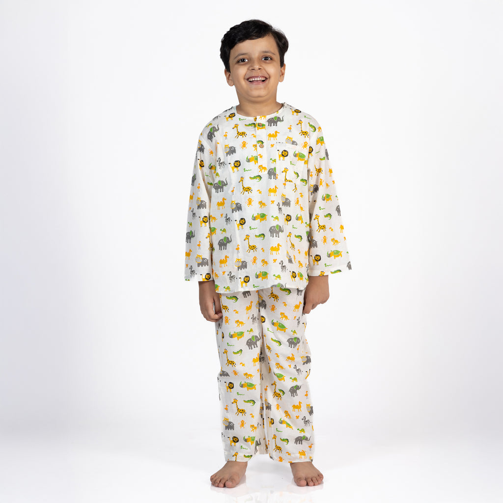 Dreamland Safari Kids Unisex Nightsuit