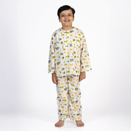 Dreamland Safari Kids Unisex Nightsuit