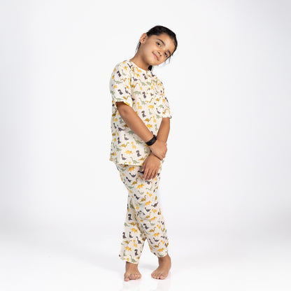 Dino Snooze Kids Unisex Nightsuit