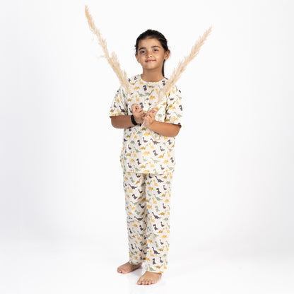 Dino Snooze Kids Unisex Nightsuit