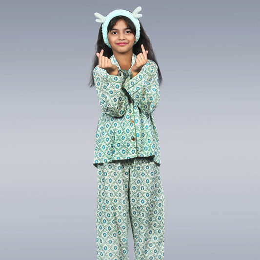 Garden Delight Kids Unisex Night Suit Set