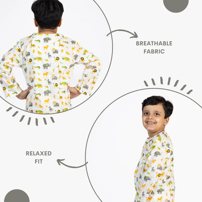 Dreamland Safari Kids Unisex Nightsuit
