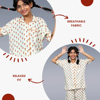 Blossom Dream Kids Unisex Night Suit Set