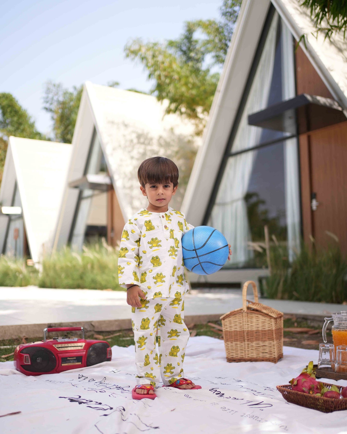 Froggy Flutter Kids Unisex Night Suit