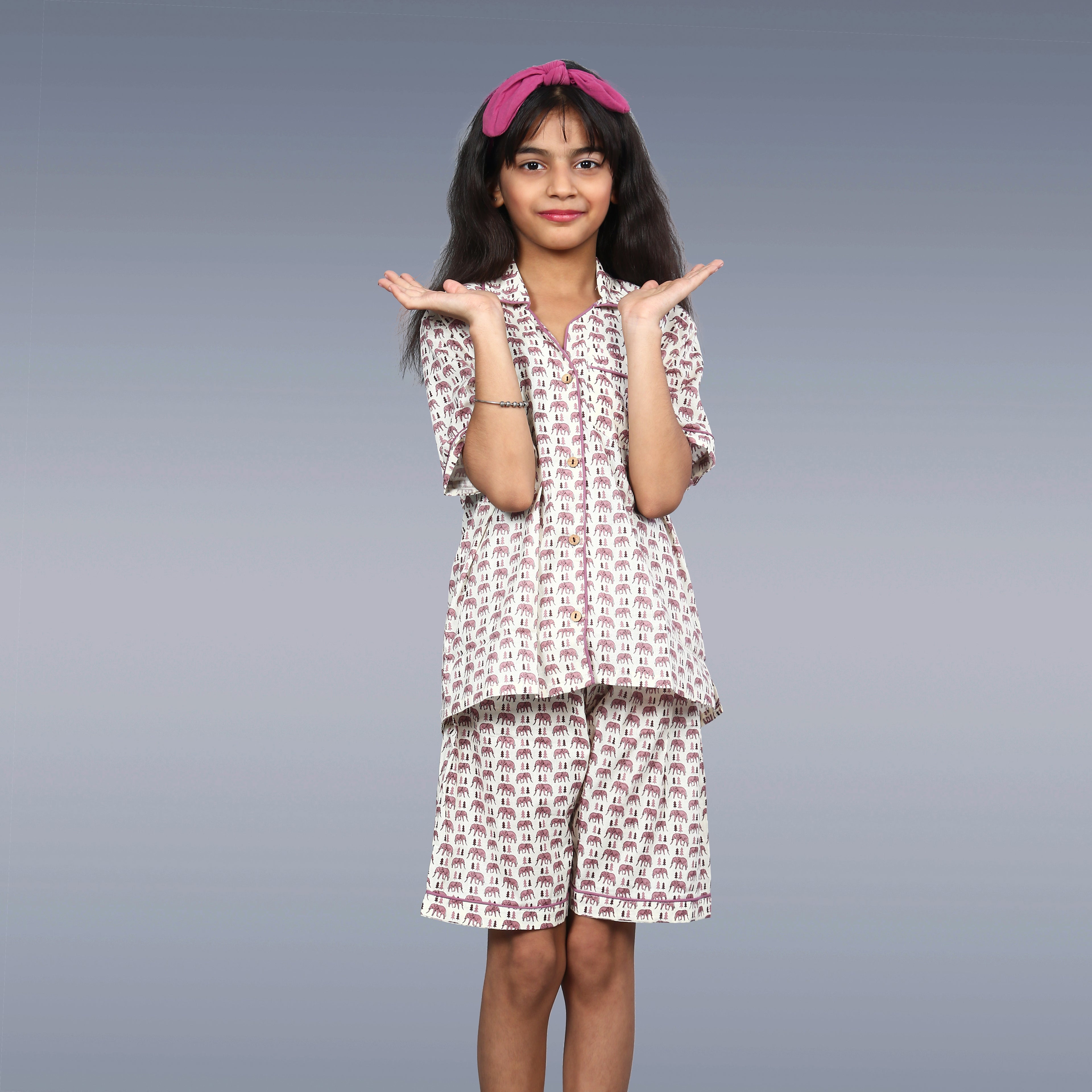 Elephant Parade Kids Unisex Night Suit Set