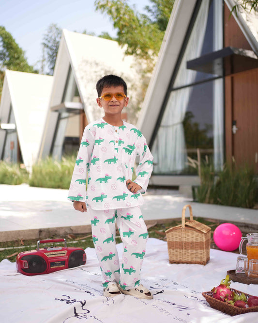 Croc Kick Kids Unisex Night Suit