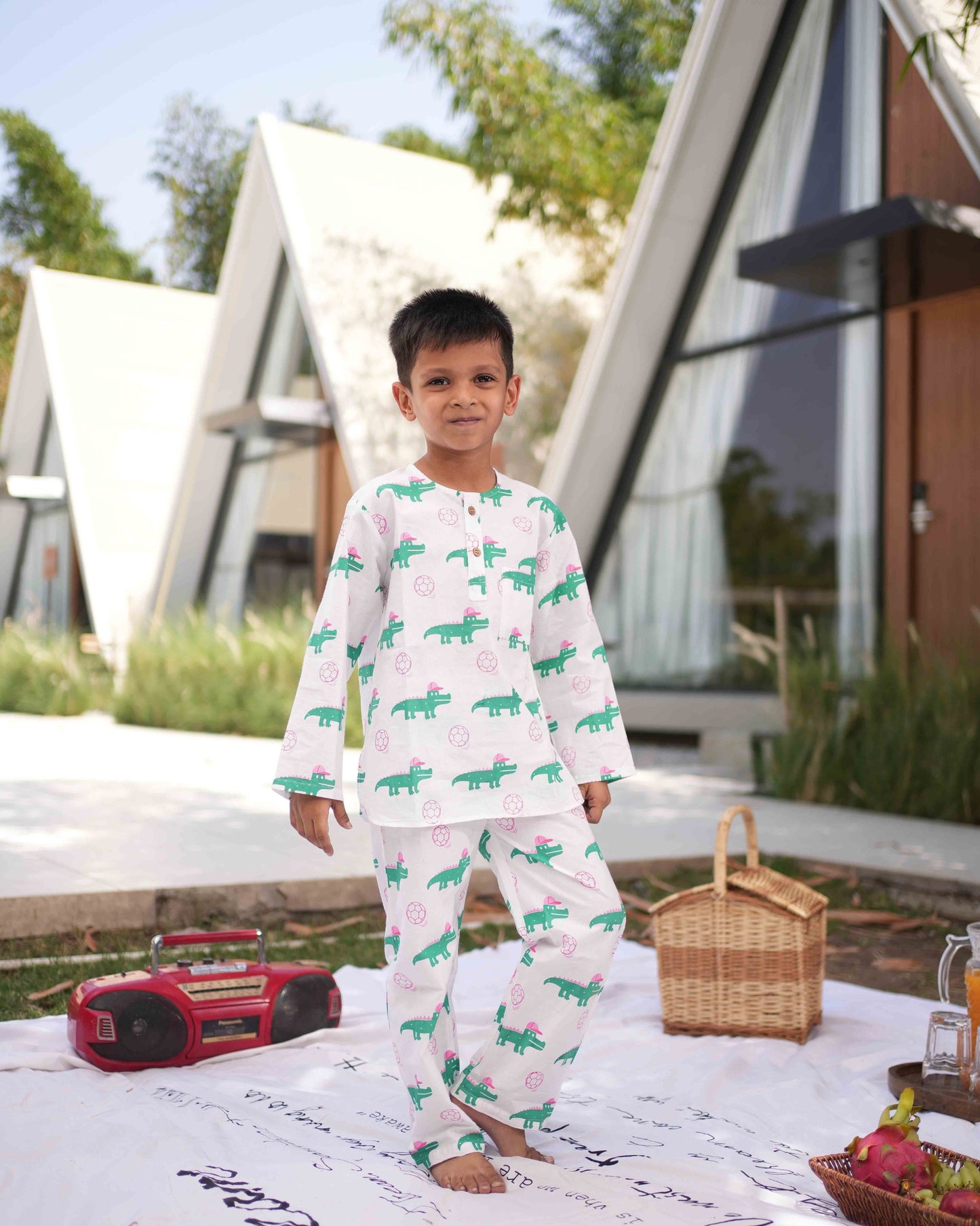 Croc Kick Kids Unisex Night Suit