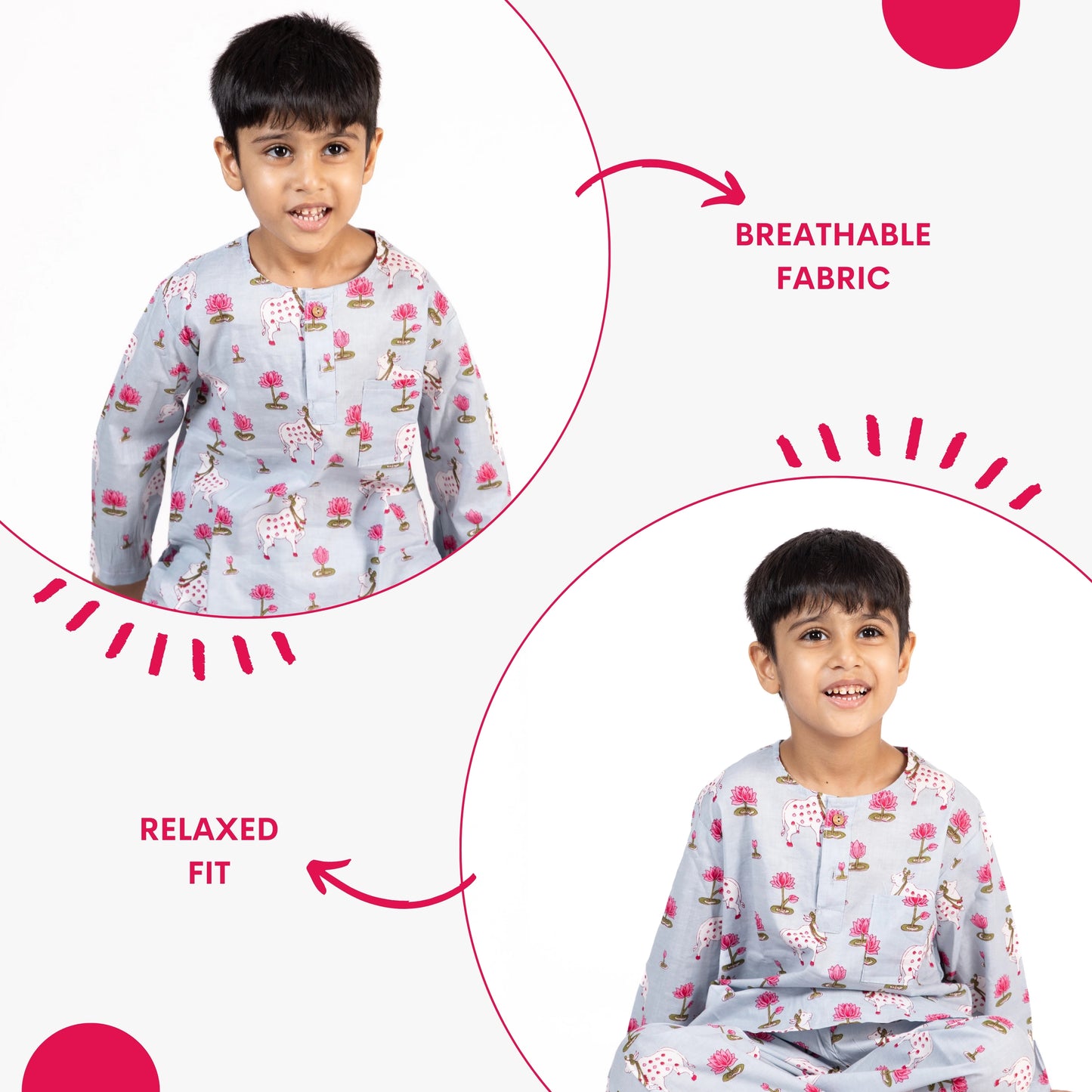 Cuddly Cow Kids Unisex Nightsuit