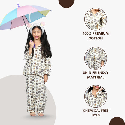 Wise Owl Kids Unisex Night Suit Set