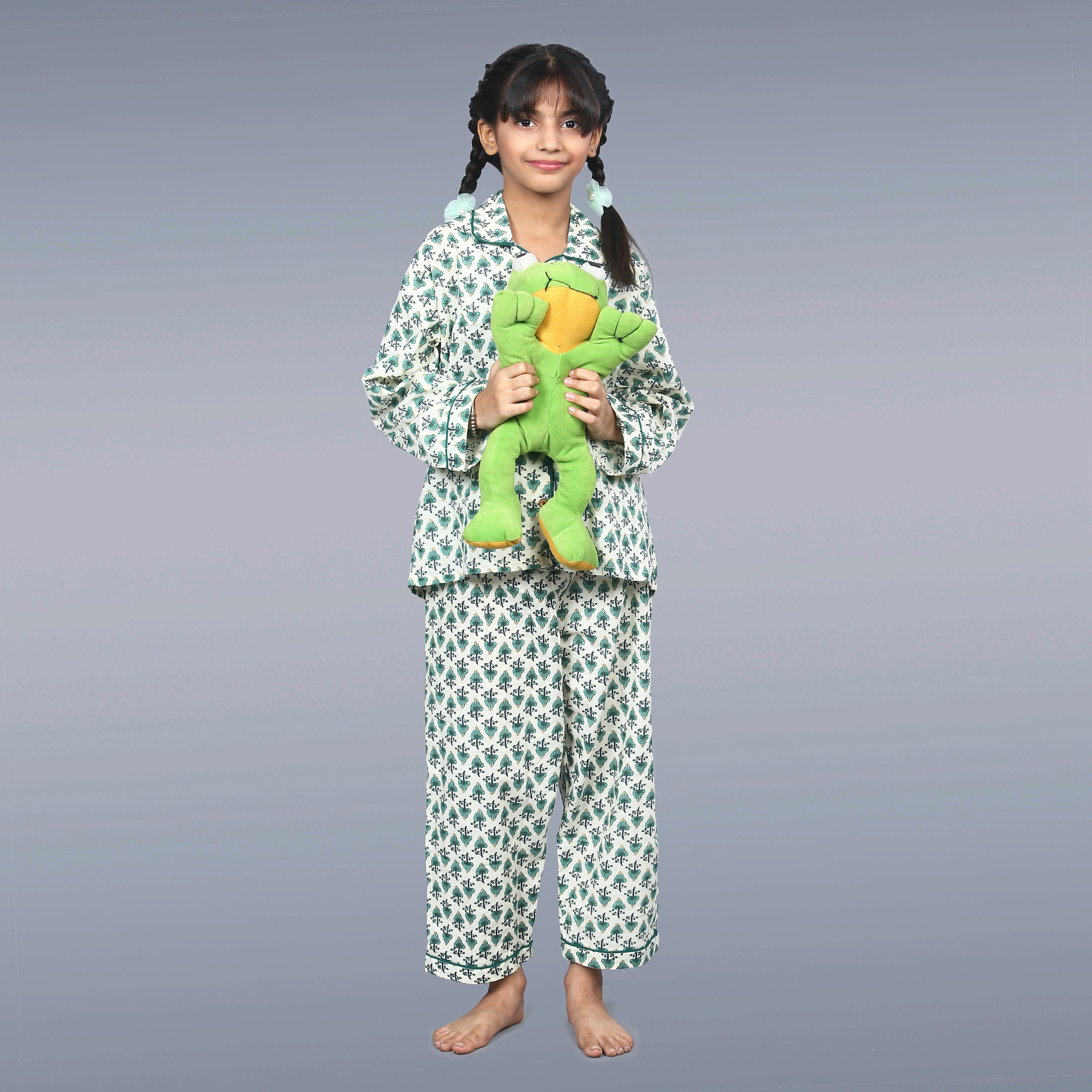 Leafy Greens Kids Unisex Night Suit Set