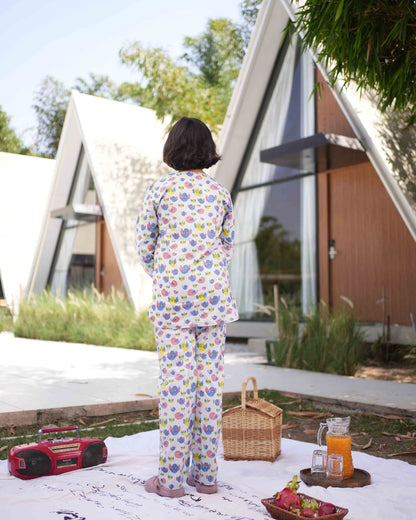 Chirpy Birds Kids Unisex Night Suit