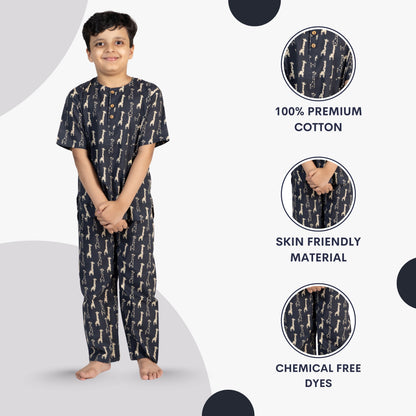 Giggly Giraffe Kids Unisex Nightsuit