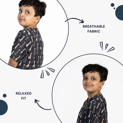 Giggly Giraffe Kids Unisex Nightsuit