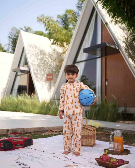 Llama Luck Kids Unisex Night Suit