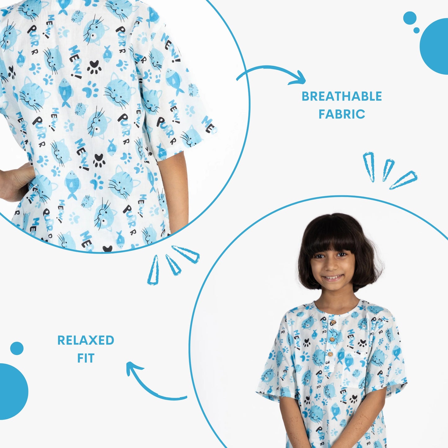 Catnap Comfort Kids Unisex Nightsuit