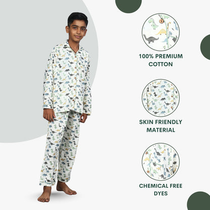 Dino Dreams Kids Unisex Night Suit Set