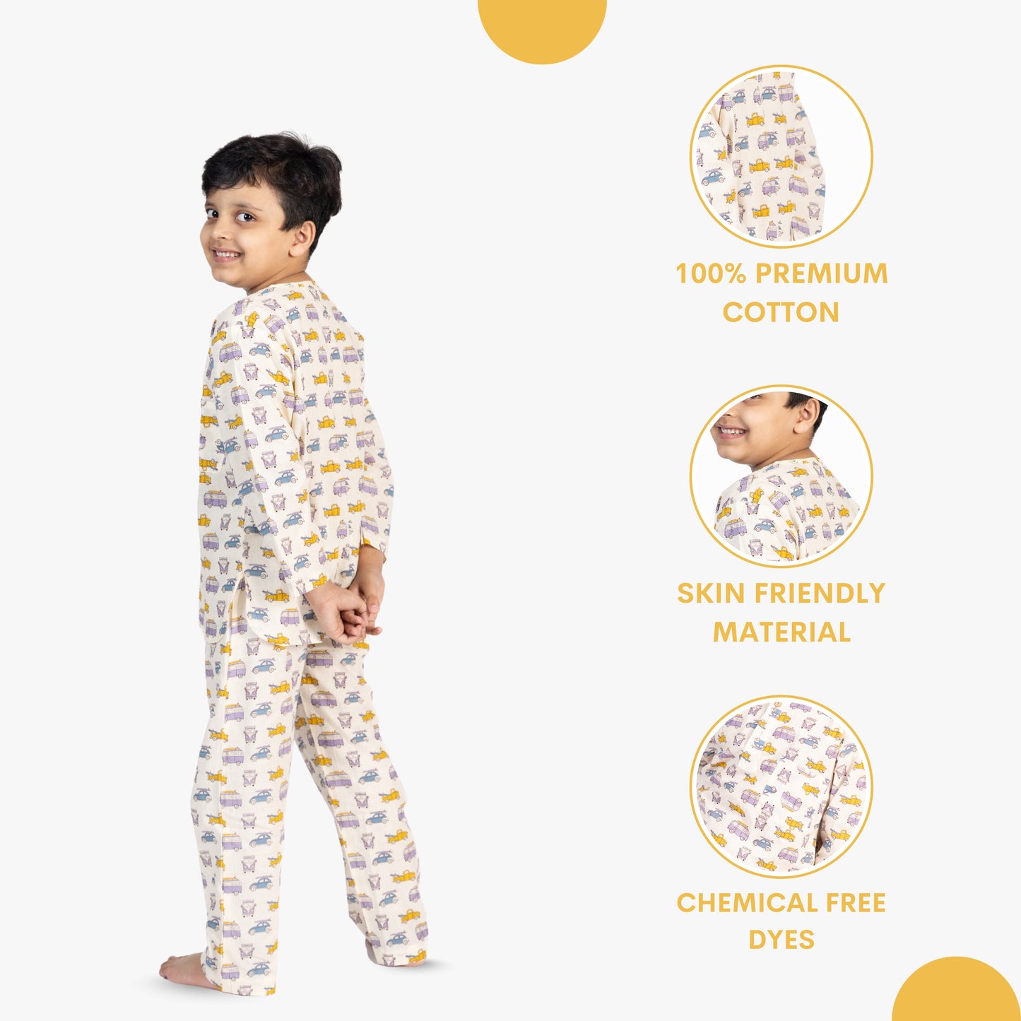 Snuggle Wheels Kids Unisex Nightsuit