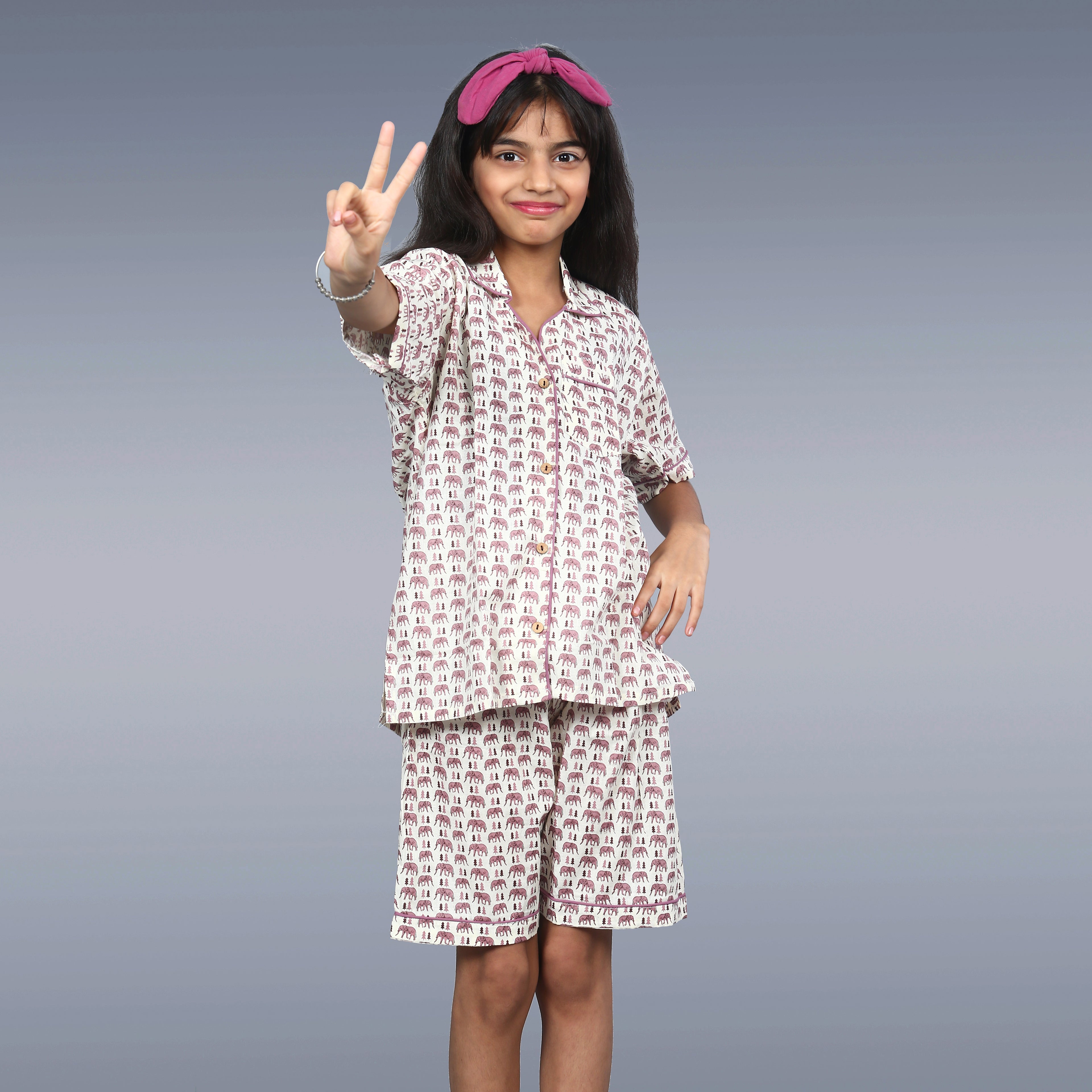 Elephant Parade Kids Unisex Night Suit Set