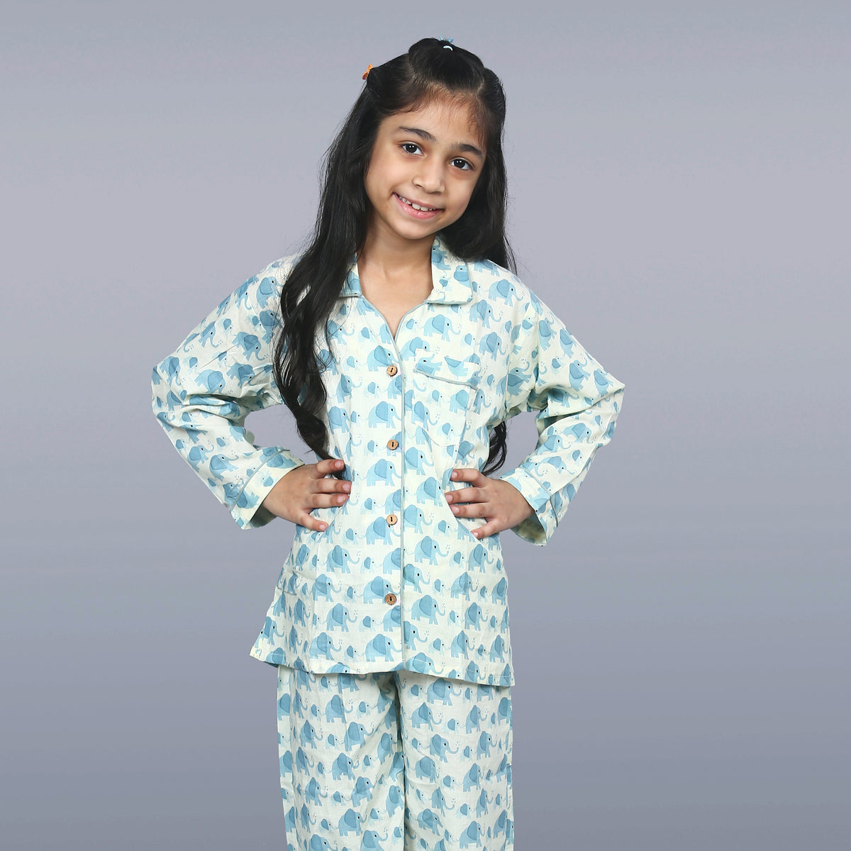 Ocean Parade Elephant Kids Unisex Night Suit Set