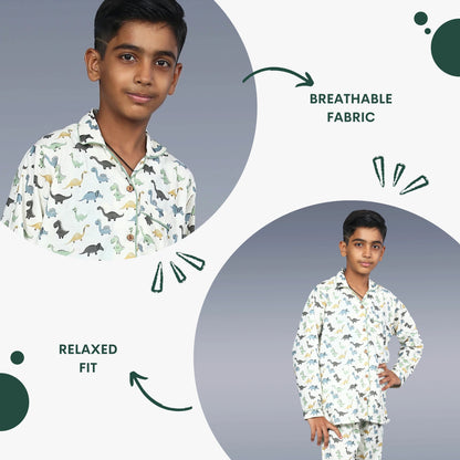 Dino Dreams Kids Unisex Night Suit Set