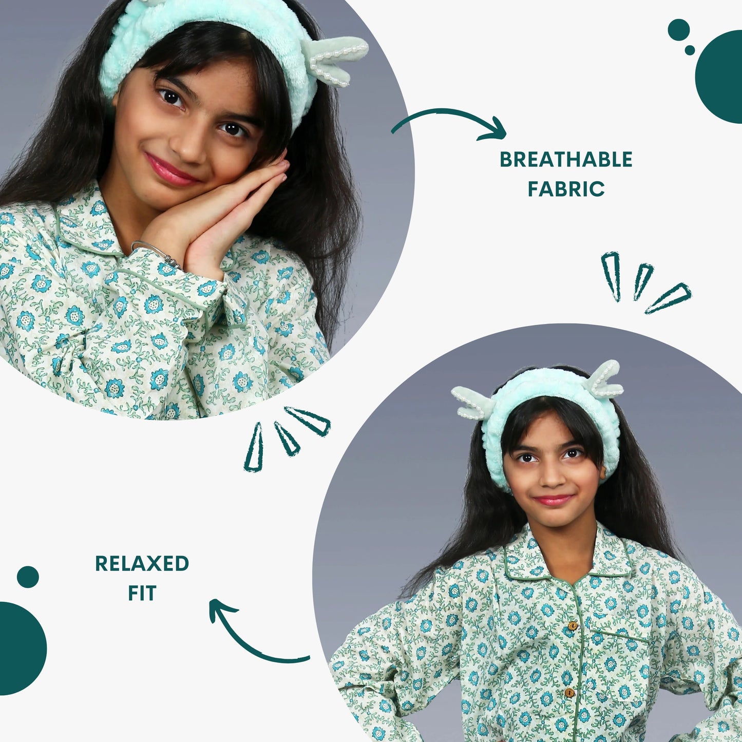 Garden Delight Kids Unisex Night Suit Set