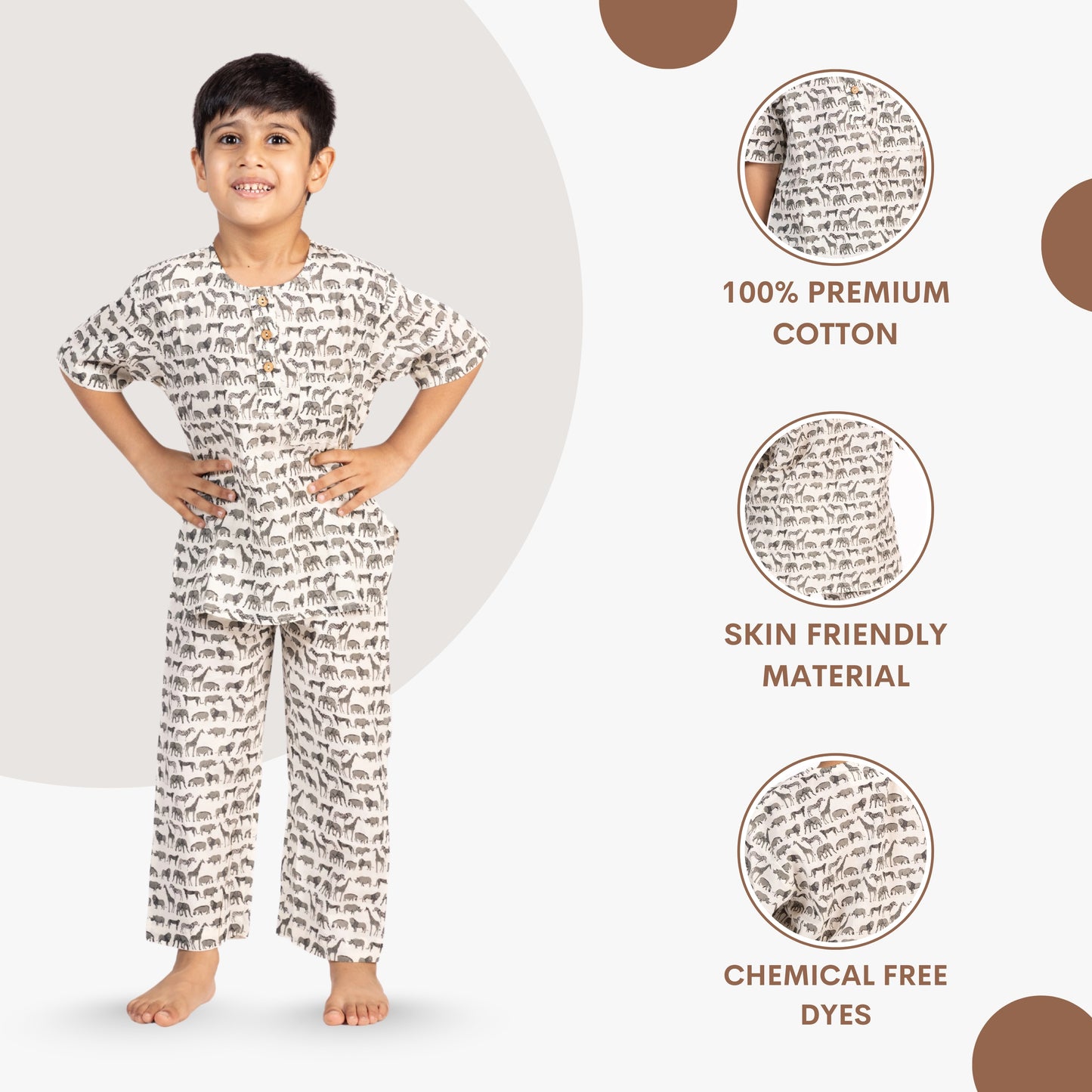 Jungle Jammies Kids Unisex Nightsuit