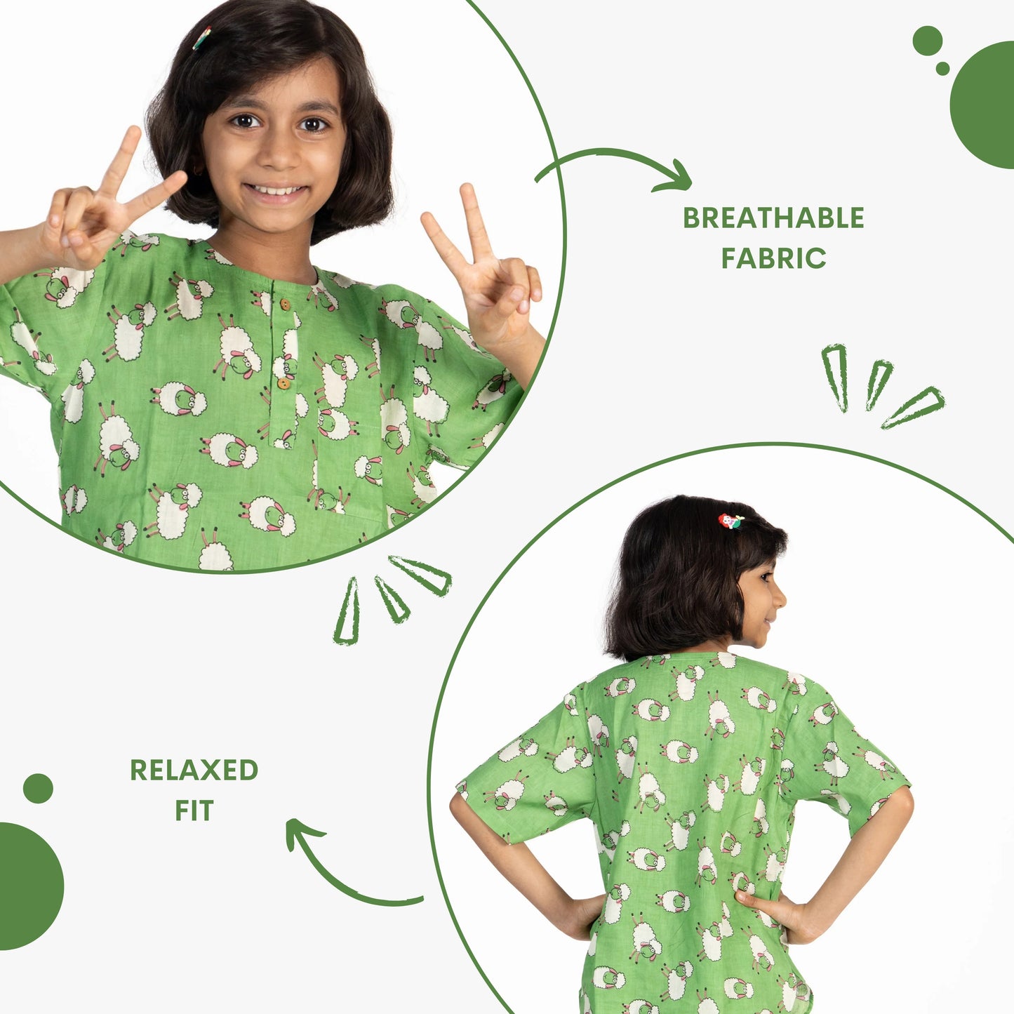 Dreamy Sheepy Kids Unisex Nightsuit