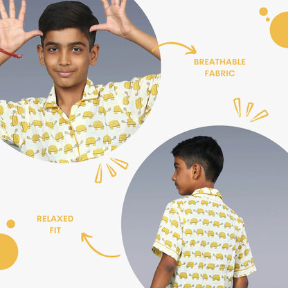 Turtle Tumbles Kids Unisex Night Suit Set