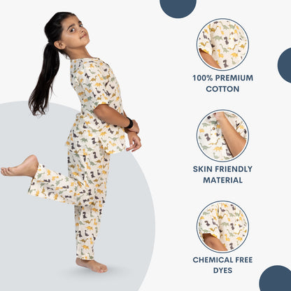 Dino Snooze Kids Unisex Nightsuit
