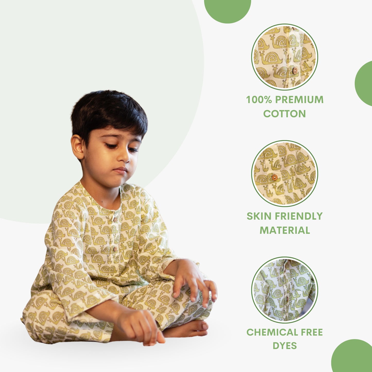 Sleepy Snail Kids Unisex Nightsuit