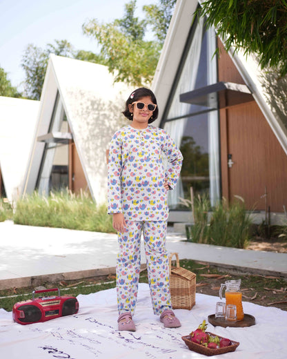 Chirpy Birds Kids Unisex Night Suit