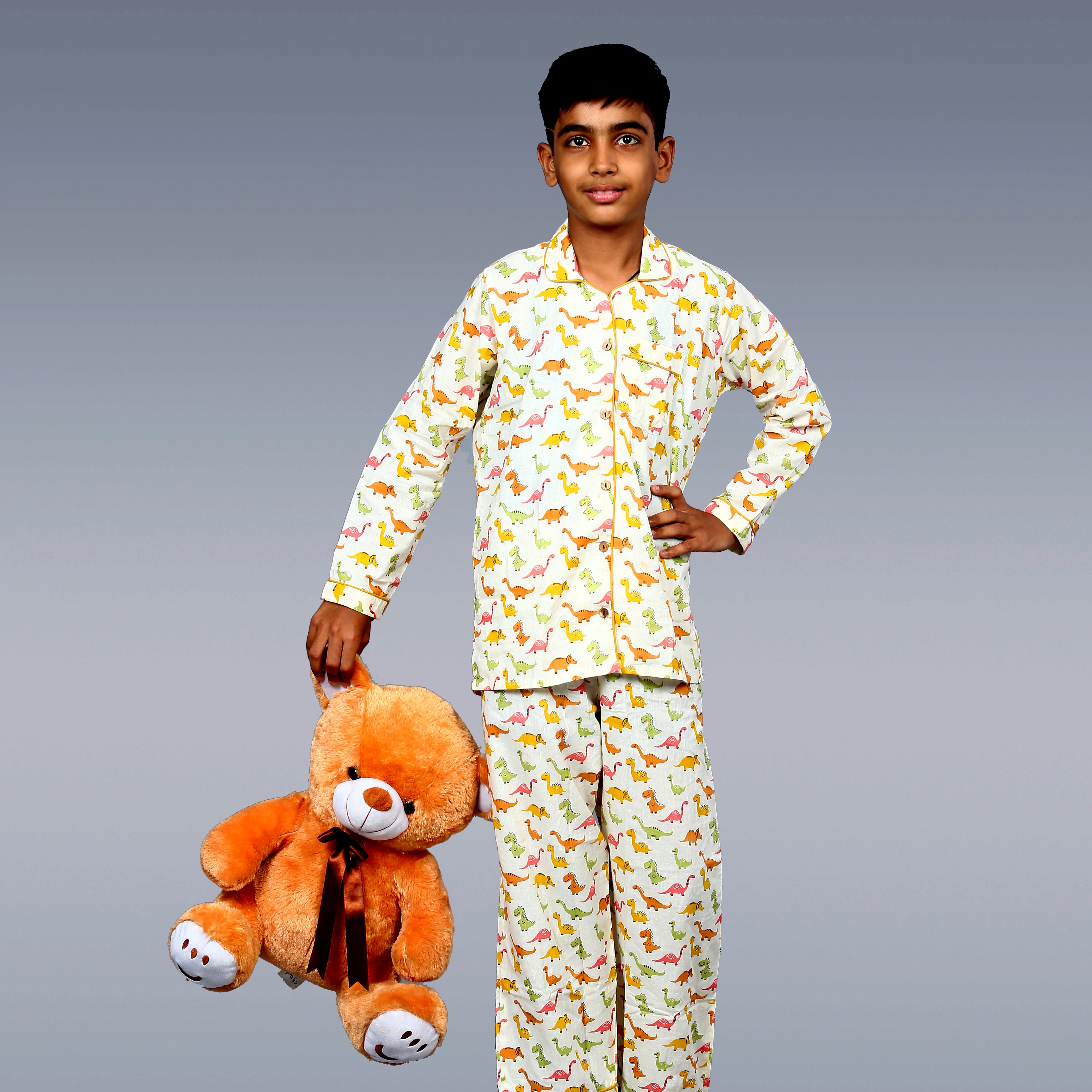 Dino Safari Kids Unisex Night Suit Set